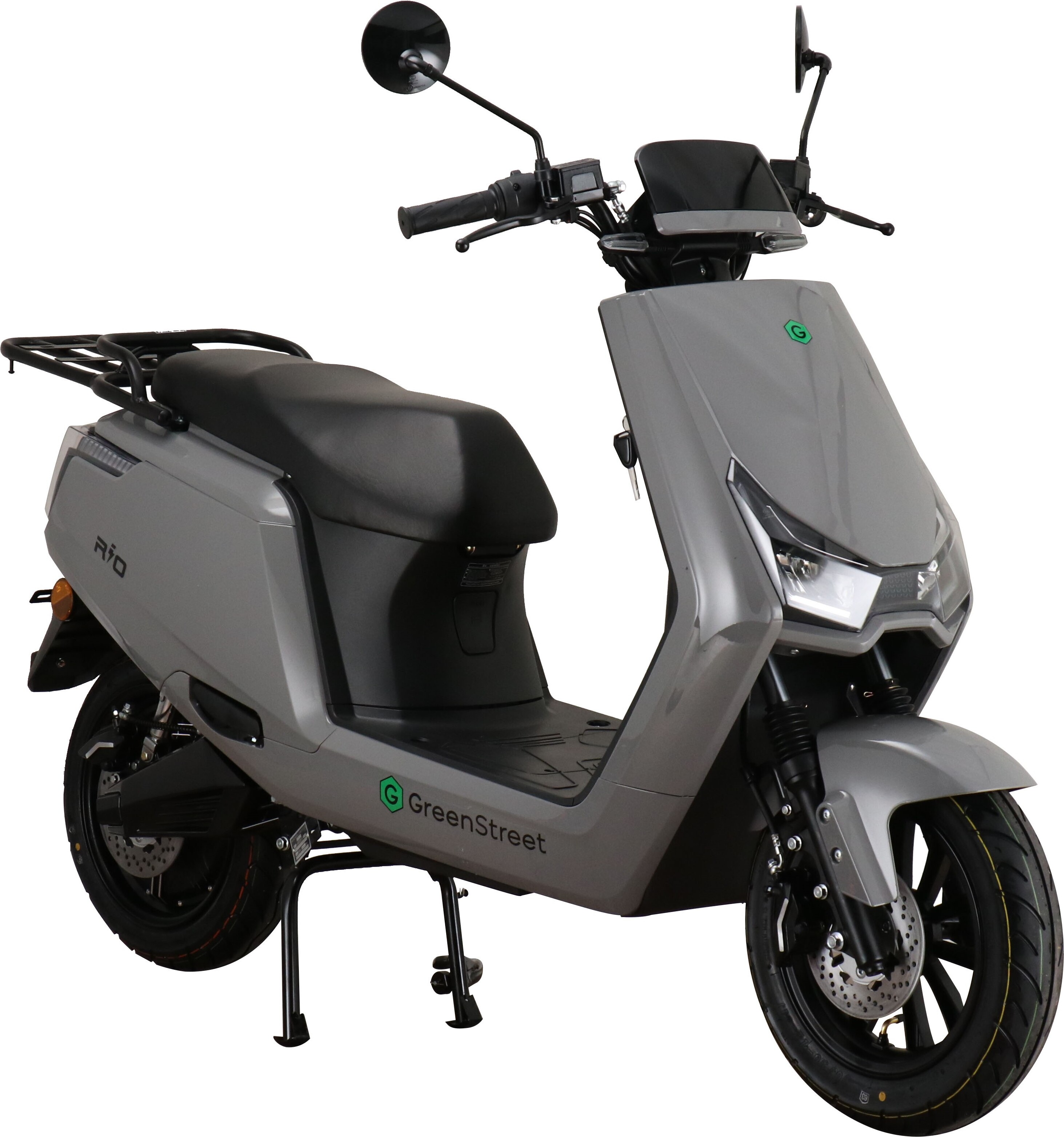 GreenStreet Elektroroller Rio 2000 W 25 kmh grau