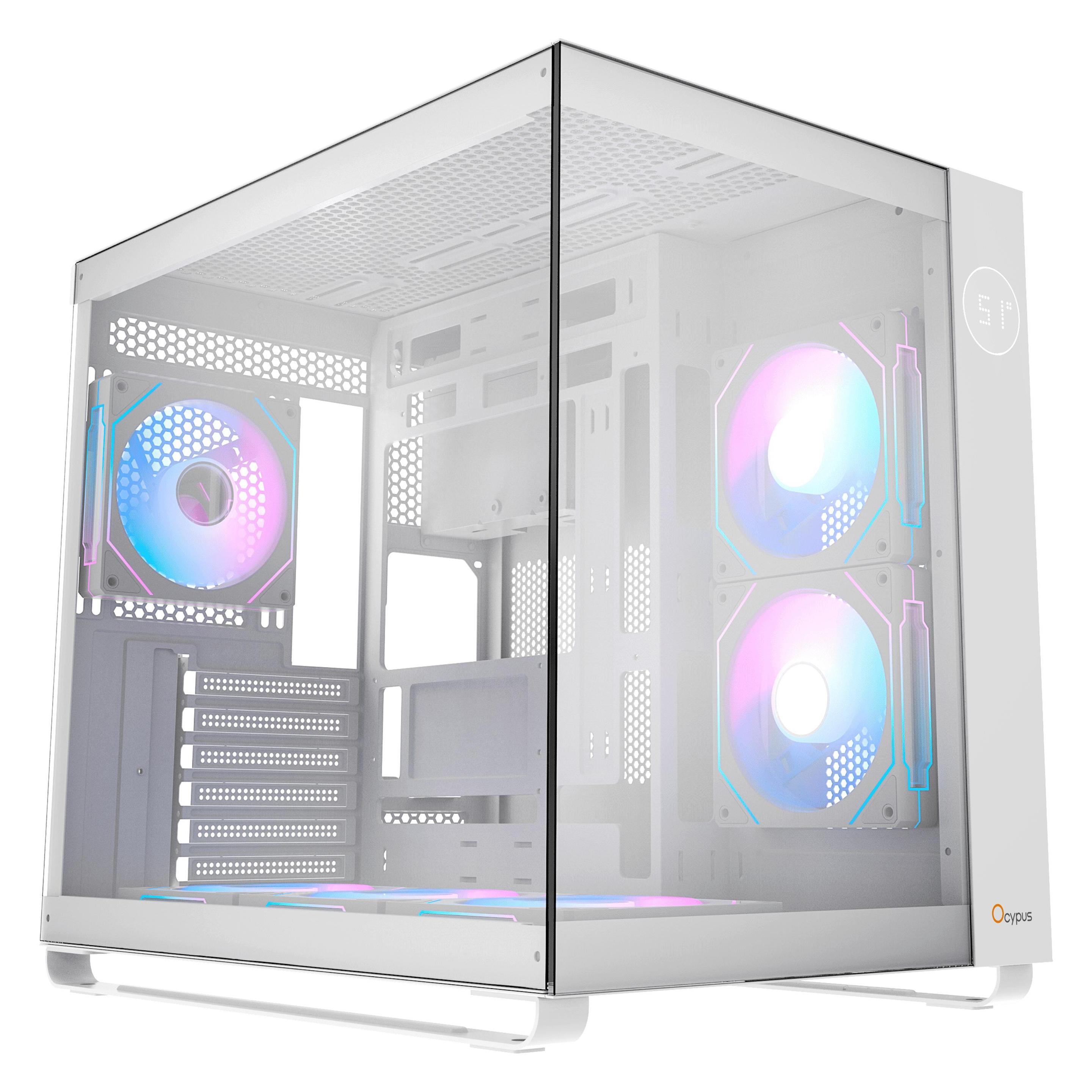 Ocypus Iota C70 ARGB (weiss, Panoramaglas) (ATX, mATX, Mini-ITX) (Iota-C70-WHD600XX-GL)