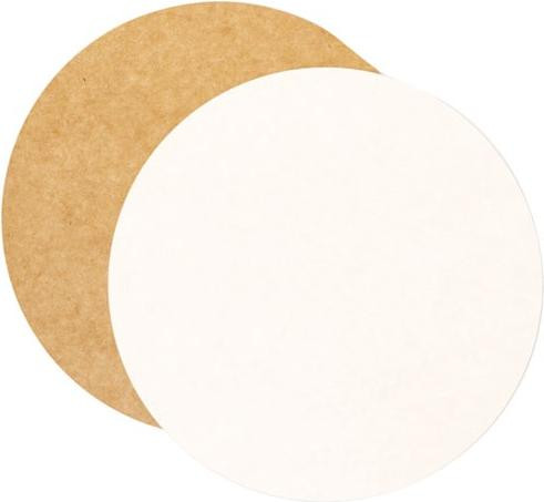 Scrapcooking Set van 5 ronde bakvormen Kraft, diameter: 24 cm