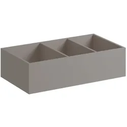 Geberit Xeno2 Schubladeneinsatz 500527001 37,3x6,2x20,8cm, H-Teilung, Melamin Holzstruktur/sculturagrau