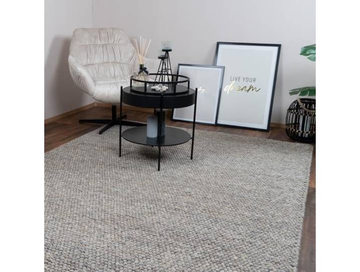 CONSILIO CONCEPT 120 x 170 Tapis Salon Taupe Laine Wooly moderne Designer Natur Melange discret Matt doux luxe
