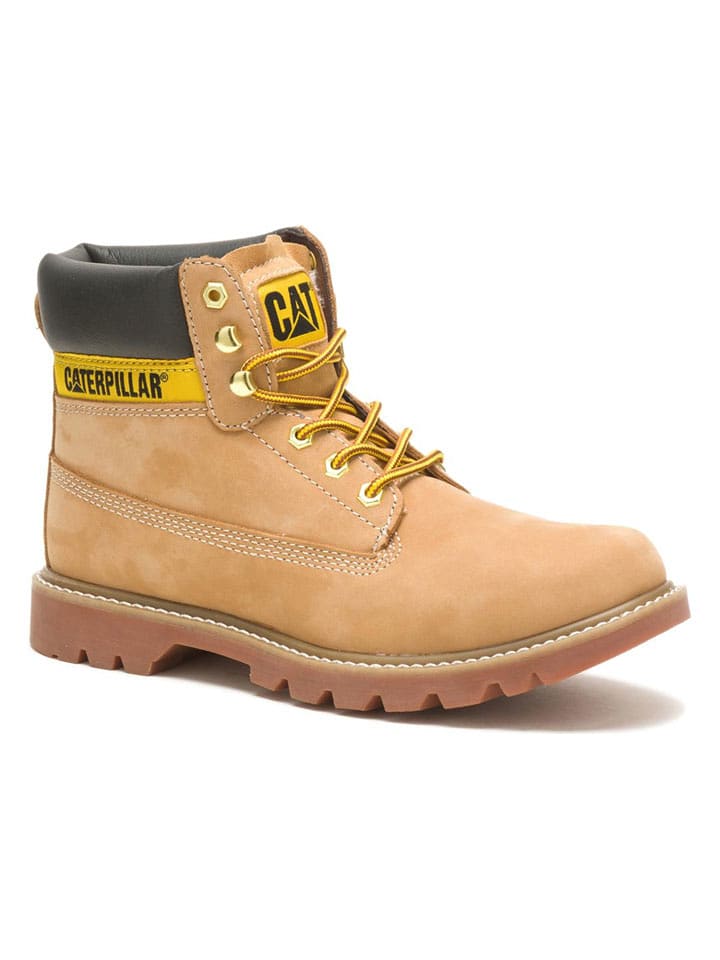 CAT Leder-Boots "Colorado 2.0" in Gelb - 43