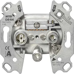 Wisi UNICABLE-Durchgangsdose DB64 11334