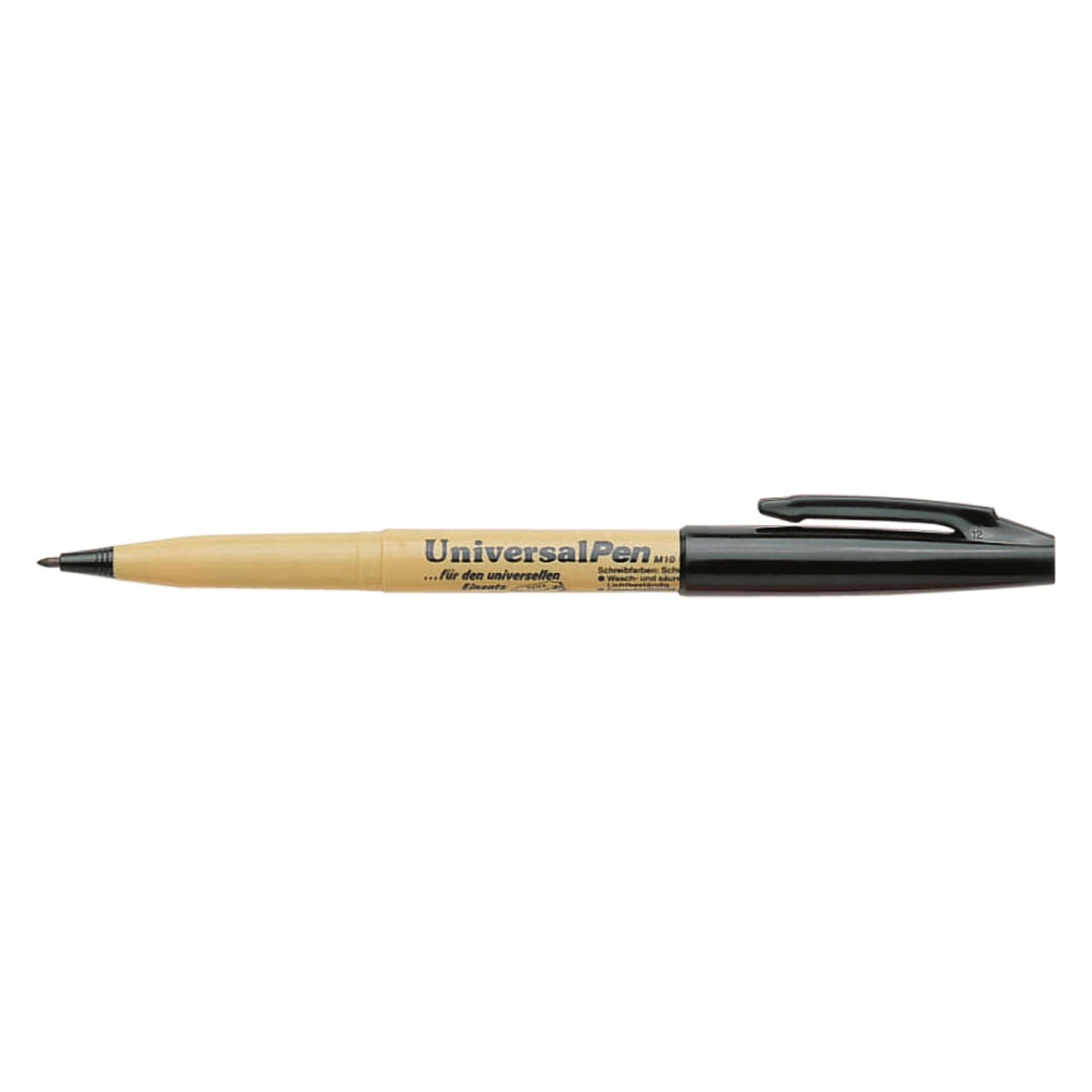 Pentel Permanentmarker UniversalPen M10U 1mm schwarz (1x) (M10U-A)