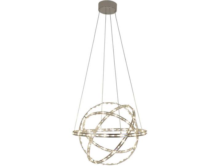 Näve Led-Hängeleuchte Cosmos, Chromfarben, Kunststoff, Metall, 180 cm, Lampen & Leuchten, Innenbeleuchtung, Hängeleuchten, Pendelleuchten