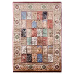 Webteppich Pur 200 x 290 cm Mischgewebe Bunt