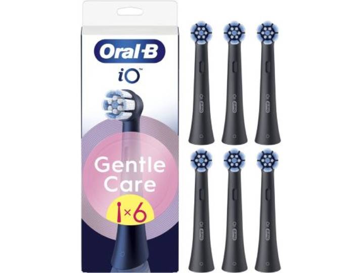 Oral-B - Brossette Dentaire Io Gentle Care Noir X6