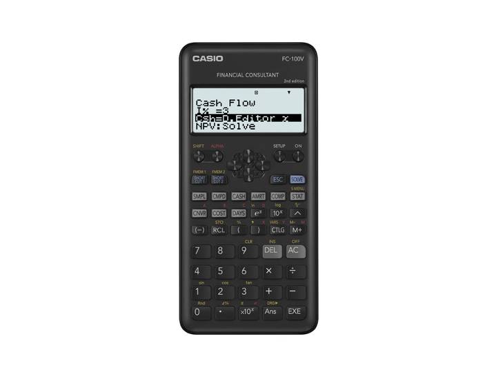 Casio FC-100V Calculatrice financière programmable 10 chiffres + 2 paramétrables