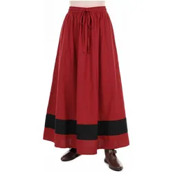 Metamorph Roter Hexenrock mit schwarzer Borte (XXL)
