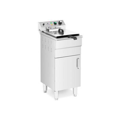 Royal Catering Elektro-Fritteuse - 16 l - 5000 W - 400 V - Unterschrank - Ablasshahn -