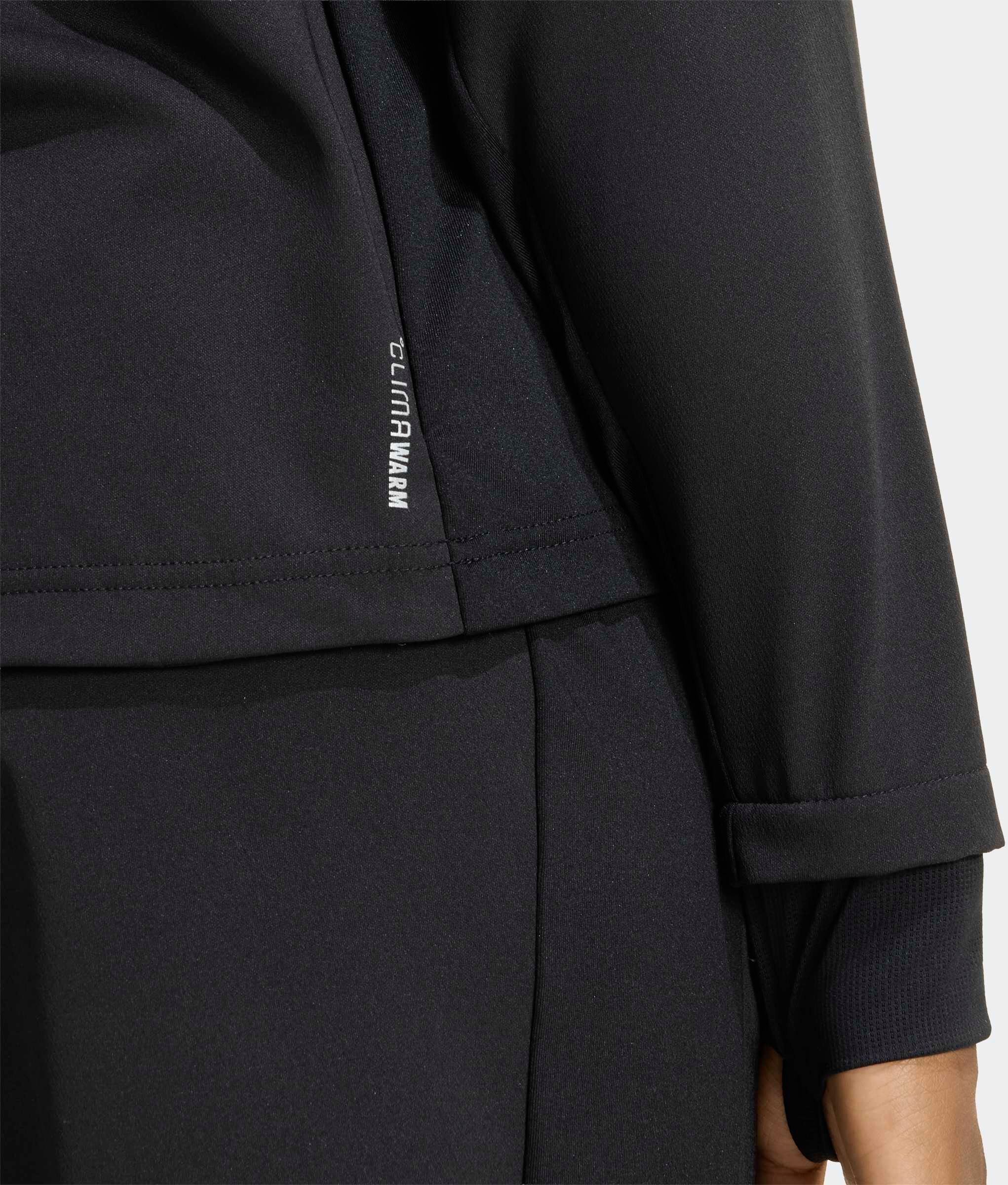 Laufjacke ADIDAS PERFORMANCE "ADI365 RUNNING ESSENTIALS WINTERIZED", Damen, Gr. L, schwarz, Obermaterial: 93% Polyester, 7% Elasthan, Jacken Laufjacke