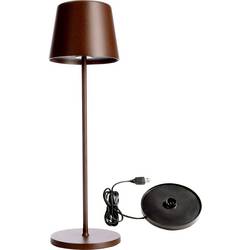 Deko Light 620198 Canis LED-Akku-Tischlampe 3.5 W Warmweiß Rost