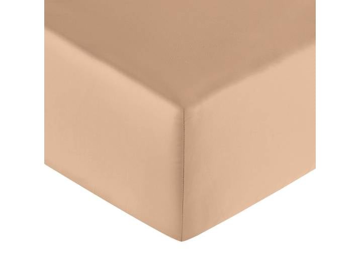 Drap housse satin bronze 90x200 cm