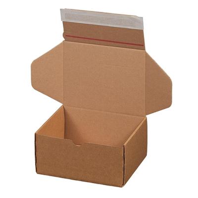 VEPATIM 20x Versandkarton 192x155x91mm MODULBOX 3 mit Selbstklebeverschluss & Aufreißfaden braun