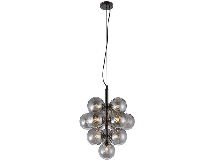 Collett's Monde Hängeleuchte, Schwarzchrom, Metall, Glas, 120 cm, Lampen & Leuchten, Innenbeleuchtung, Hängeleuchten, Pendelleuchten