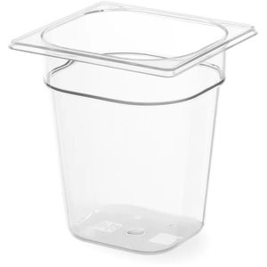 Hendi GN-Behälter Profi Line, 861714, GN 1/6, 2,4 Liter, Kunststoff, transparent, Tiefe 150mm
