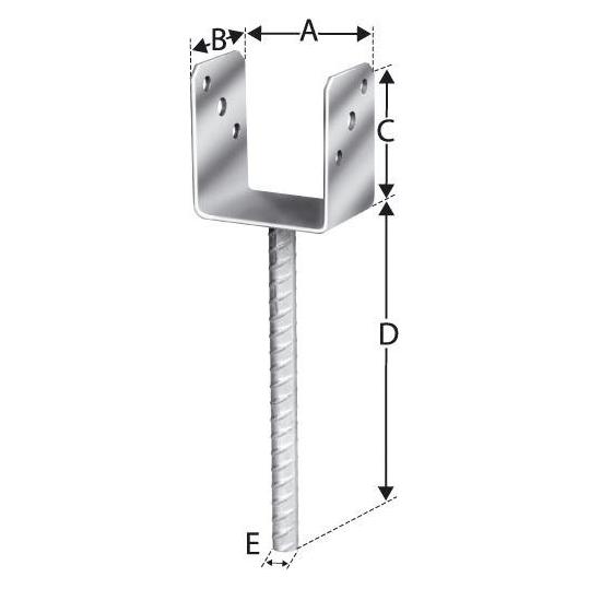 Magni Format 4053569231435 - pfostentrñger tZn 141 Import CE (204087)