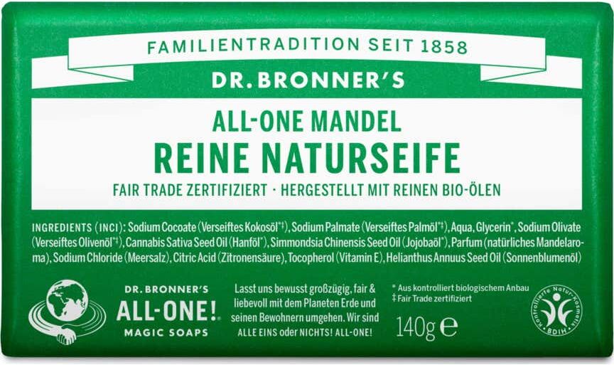 Dr. Bronner's Jabón Almendra 140 g