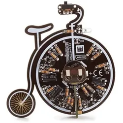 Whadda Fahrrad im Retro-Design - Lern-Bausatz zum Löten, Lötgerät Zubehör, Gelb
