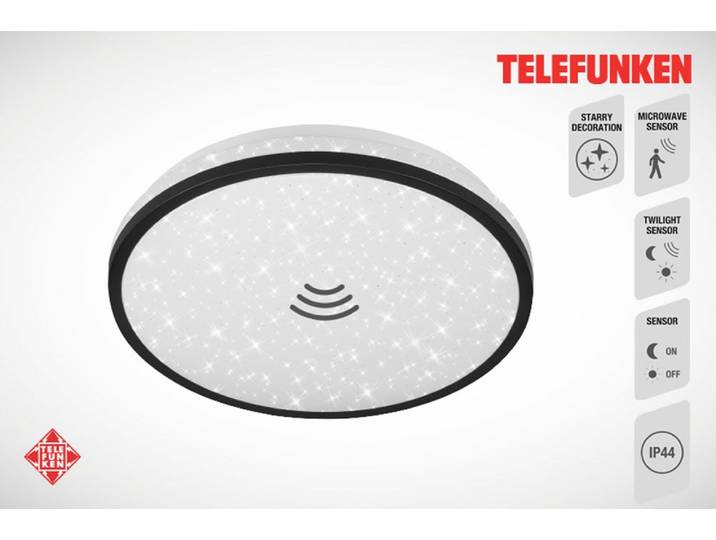 TELEFUNKEN LED Deckenleuchte TEPI , schwarz-weiß (weiß, neutral), Leuchten, LED Deckenleuchte