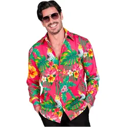 Widmann NEON COPACABANA PARTY FASHION HEMD (Hemd), L/XL (L)