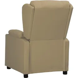 vidaXL Relaxsessel Cappuccino-Braun Kunstleder