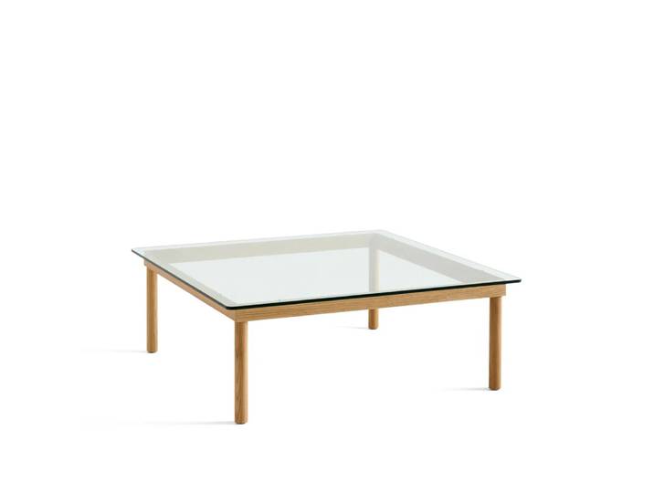 HAY Kofi Couchtisch Oak-clear glass, 100 cm
