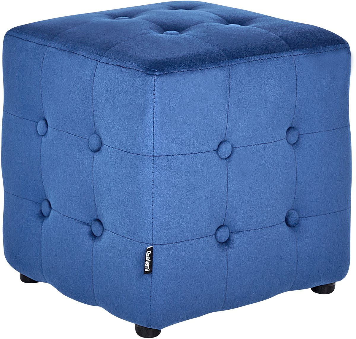 Beliani WISCONSIN Poef - Blauw - Velvet