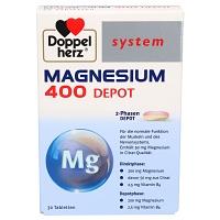 DOPPELHERZ Magnesium 400 Depot system Tabletten 30 St