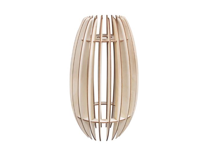 Rayher Holz-Lamellenlampe Helsinki FSC MixCredit 20 × 20 × 35 cm