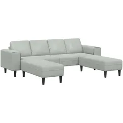 vidaXL, Sofa + Bettsofa, Will (mit Ottomane)