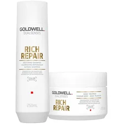450ml Goldwell Dualsenses Rich Repair Restoring Set (Shampoo 250ml + Treatment 200ml)