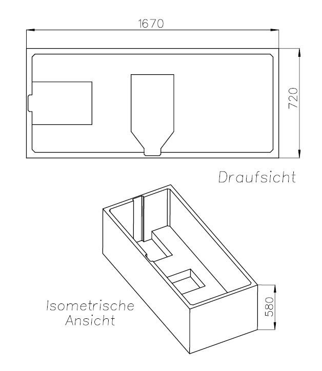 Neuesbad Wannenträger für RIHO Lugo 1700x750 SW14373