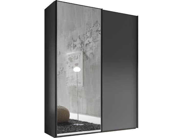 Schwebetürenschrank, Holzwerkstoff, Vulkan, 167×222×68 cm, Mit Spiegel, Modern, STAUD