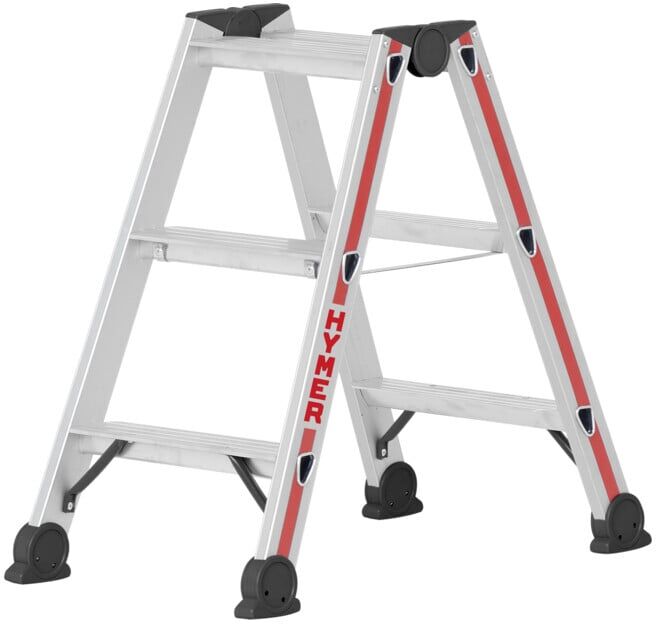 Escabeau double à marches, 2x3 marches Hymer (412406)