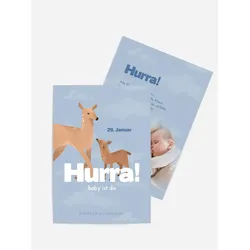 Geburtskarten selbst gestalten mit Spruch und Fotos im Onlinedesigner bei Meine-Kartenmanufaktur.de
