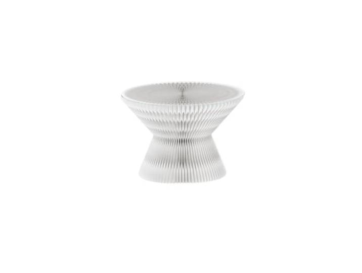 Beistelltisch, kleiner Couchtisch, kreativer Beistelltisch aus Glas Klappbarer Erkertisch, Wohnzimmer-Verhandlungstisch, Wohnzimmertisch(White,Glass)