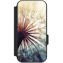 Nivocase Klapphülle für Google Pixel 11 Pro Handyhülle aus Kunst Leder NIVOflip schwarz Blumen Fotografie (Google Pixel 11 Pro), Smartphone Hülle, Schwarz
