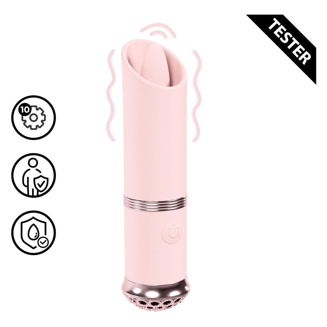 Loveline Luxe - Mini-Lippenstift "Vibe" - Rosa - Tester (LOVU057PNKTEST)