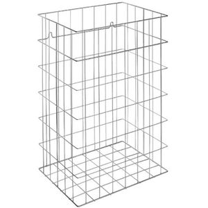 Wagner-Ewar Abfallkorb WP 150, verchromt, Metall, 40 x 60 x 30 cm (BxHxT), 72 Liter