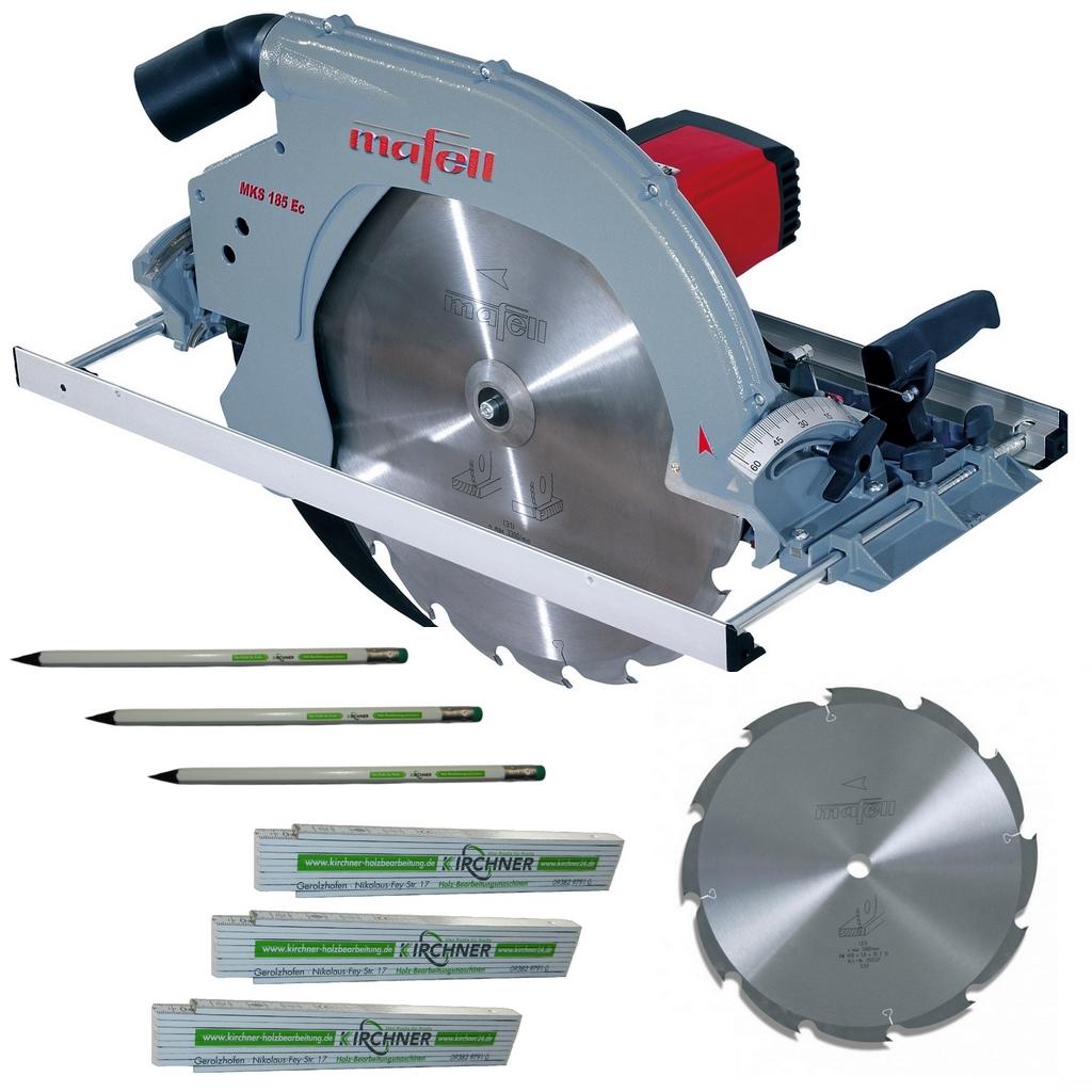 Mafell Handkreissäge MKS185Ec 230V + HM-Blatt Z12 + 3x Zollstock+ 3x Bleistift