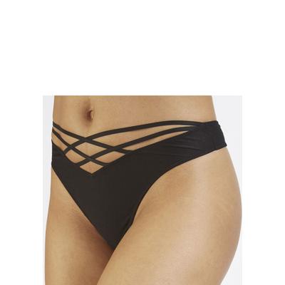 String VIVANCE "als Dessous-Set kombinierbar", Damen, Gr. 44/46, schwarz, Microfaser, Obermaterial: 60% Polyamid, 35% Polyester, 5% Elasthan, Unterhosen String, mit verführerischem Bänderdetail, sexy Dessous, sexy Unterwäsche