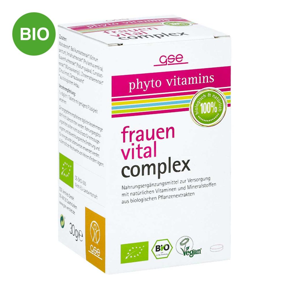 GSE Vertrieb Biologische Nahrungsergänzungs- & Hei Frauen Vital Complex Bio Tabletten 13335067