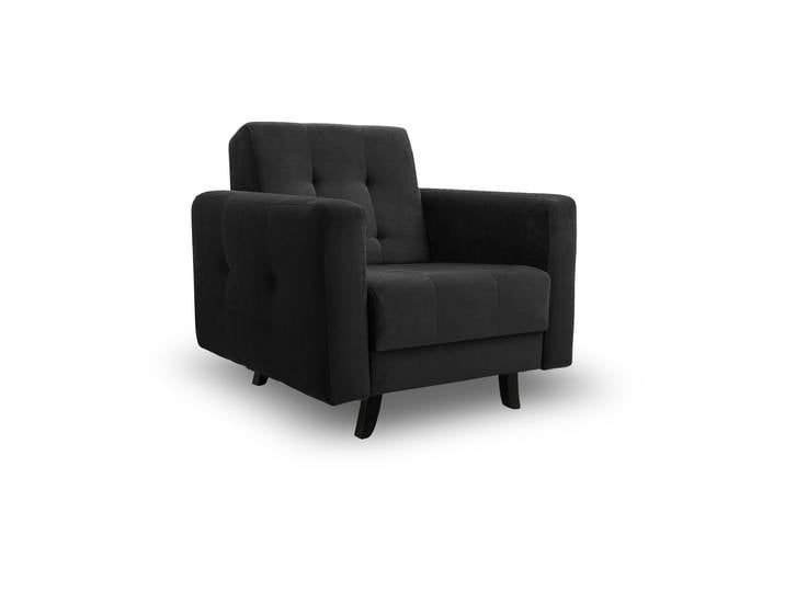 Sessel LIZBONA Schwarz (Kronos 07) Buchenholz (schwarz)