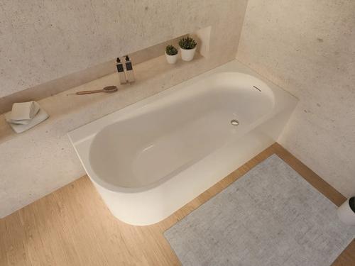 OTTOFOND Badewannen Set Mirador 170 x 75 cm Rundung links Montage in rechter Ecke weiß 703961