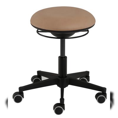 Mayer Sitzmöbel, Drehhocker mit 3D-Sitzelement 1353, Hellbraun, Mikrofaser, 1353_03_30485
