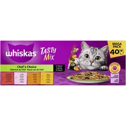 Whiskas Whiskas Tasty Mix Multipack Chef's Choice in Sauce 1x3.4 kg