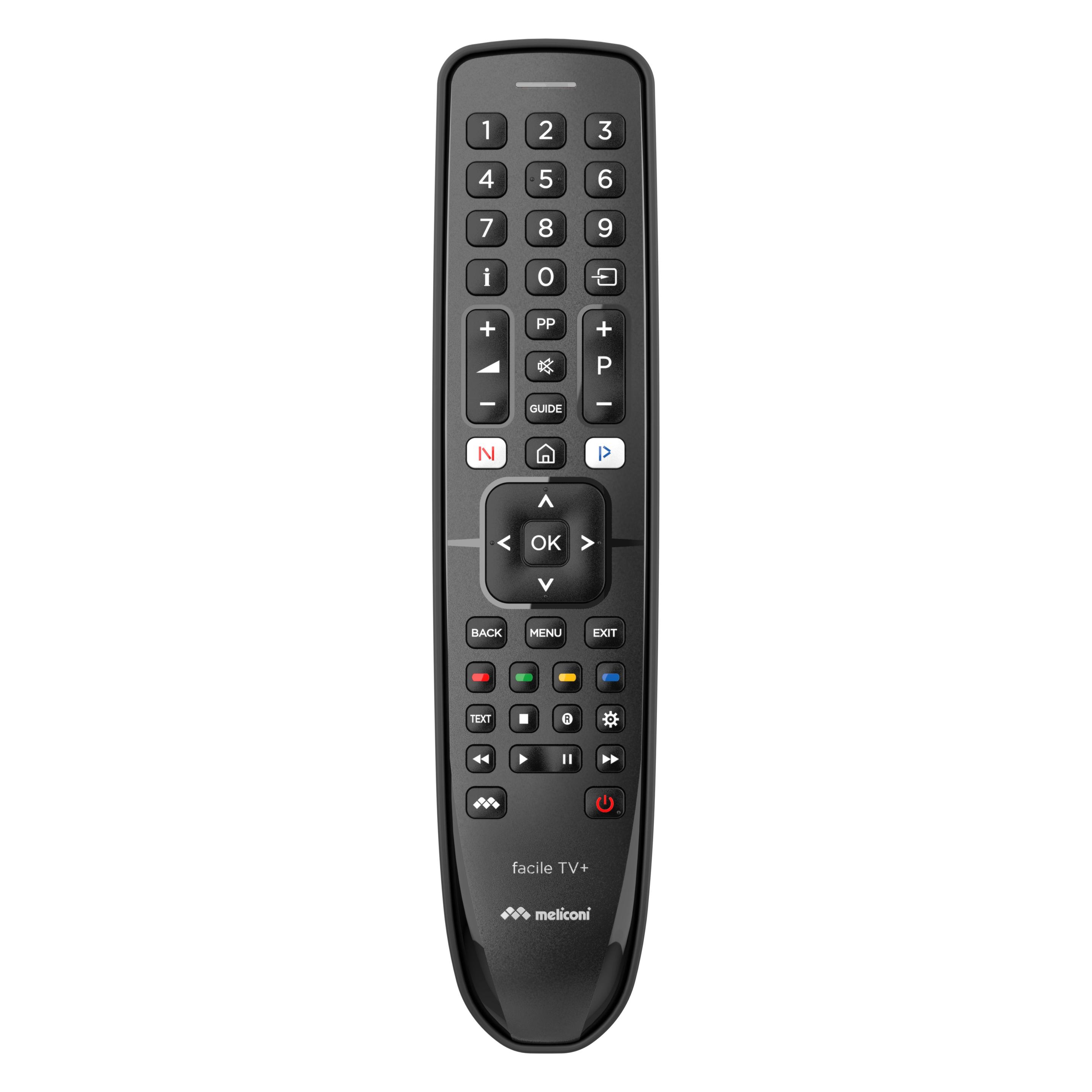 Meliconi Gumbody Easy TV+ Kabellose RF-Fernbedienungstasten (Universal Fernbedienung, Radio Frequency (RF)) (806079)
