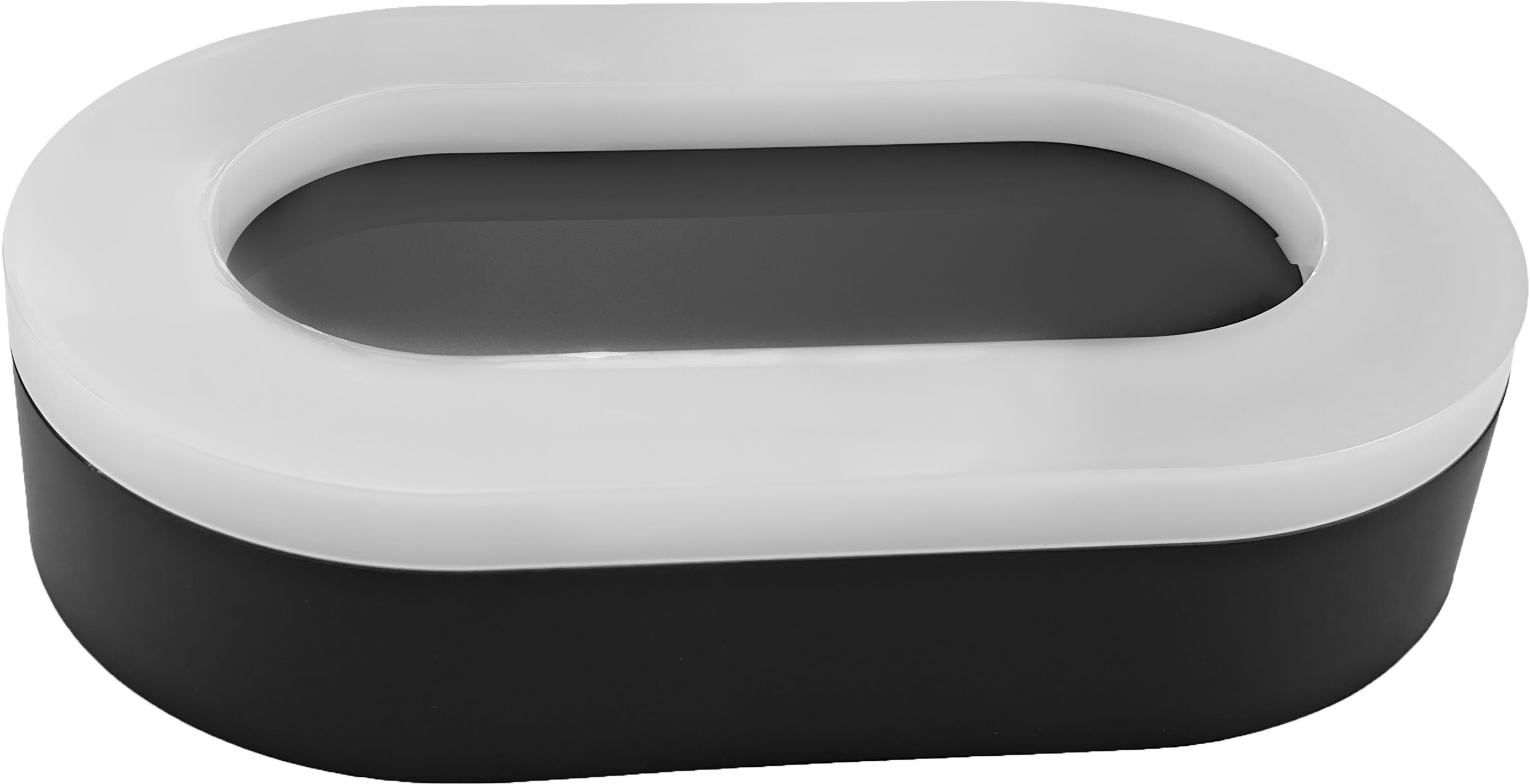 Vivida APPLIQUE LED ATHOS OVALE 11W 1250 lumen 4000K LUCE BIANCA 190x113x40mm IP65 NERO
