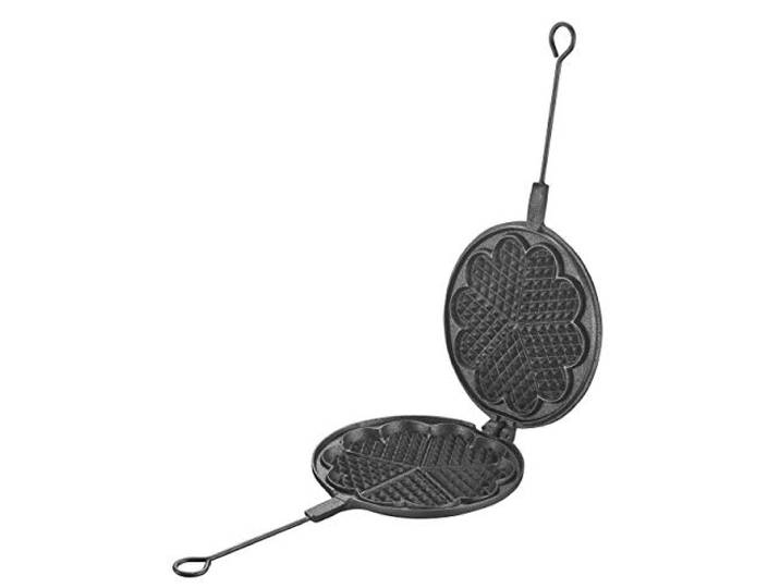 Skeppshult Waffeleisen 21 cm für herzförmige Waffeln - hergestellt aus Gußeisen in Handarbeit